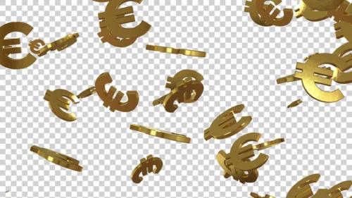 Videohive - 3D Euro Falling Golden - 42705842 - 42705842