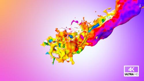 Videohive - Twisted Multicolor Paint Splash V8 - 42705851 - 42705851