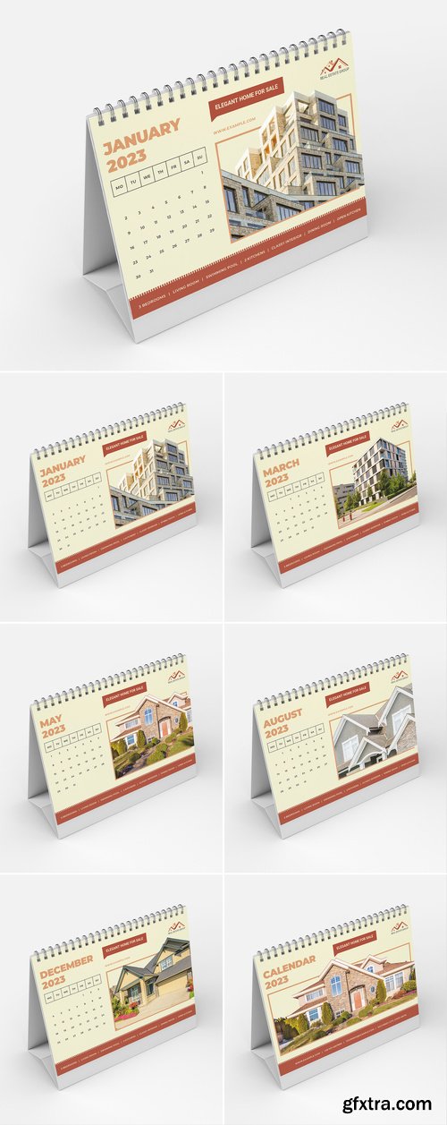 Real Estate Desk Calendar 2023 Layout 536431847