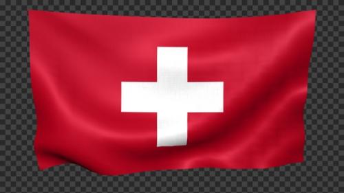 Videohive - Switzerland Flag Waving Looped - 42707175 - 42707175