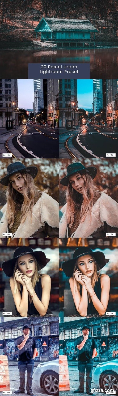 20 Pastel Urban Lightroom Presets T49CQPN