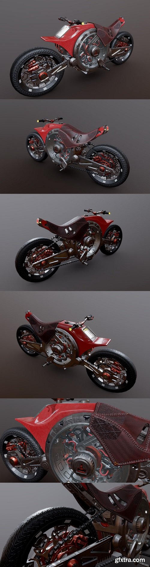 Futuristic Motorcycle