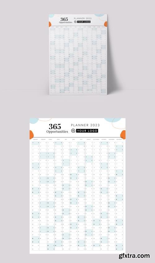 2023 Vertical Calendar Planner Layout /532948599