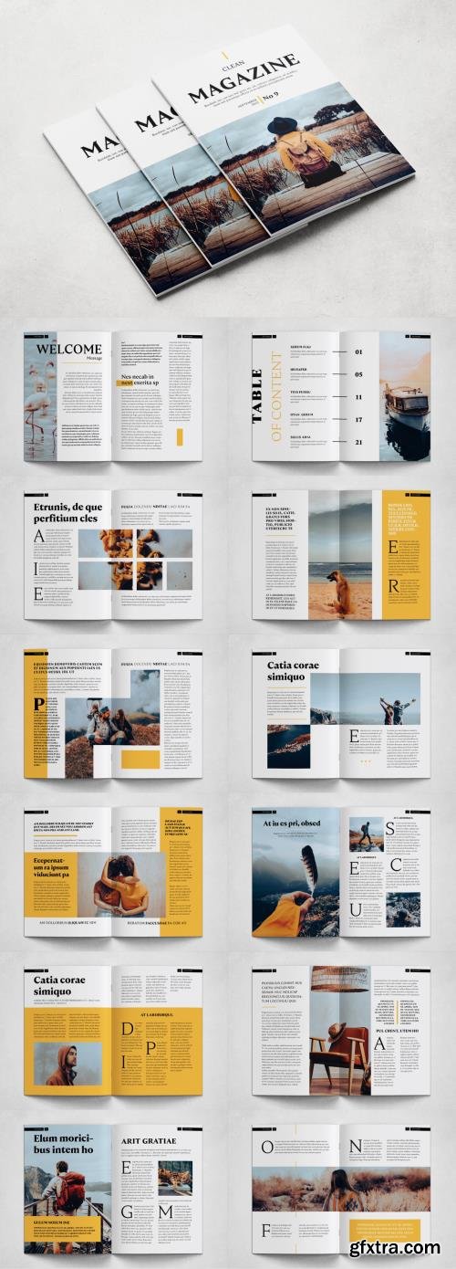 Clean Magazine Layout 532853021