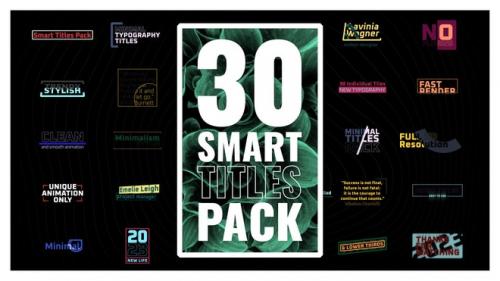 MotionArray - Smart Titles Pack - 1273897