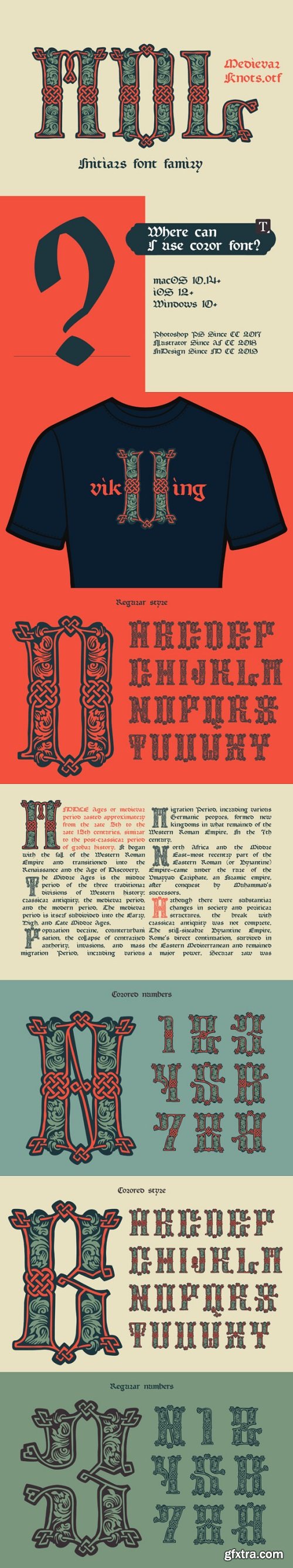 Medieval Knots Font