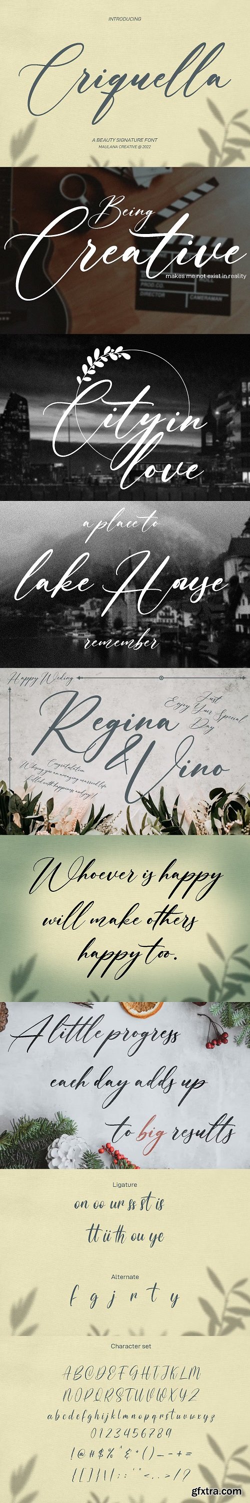 Criquella Script Font