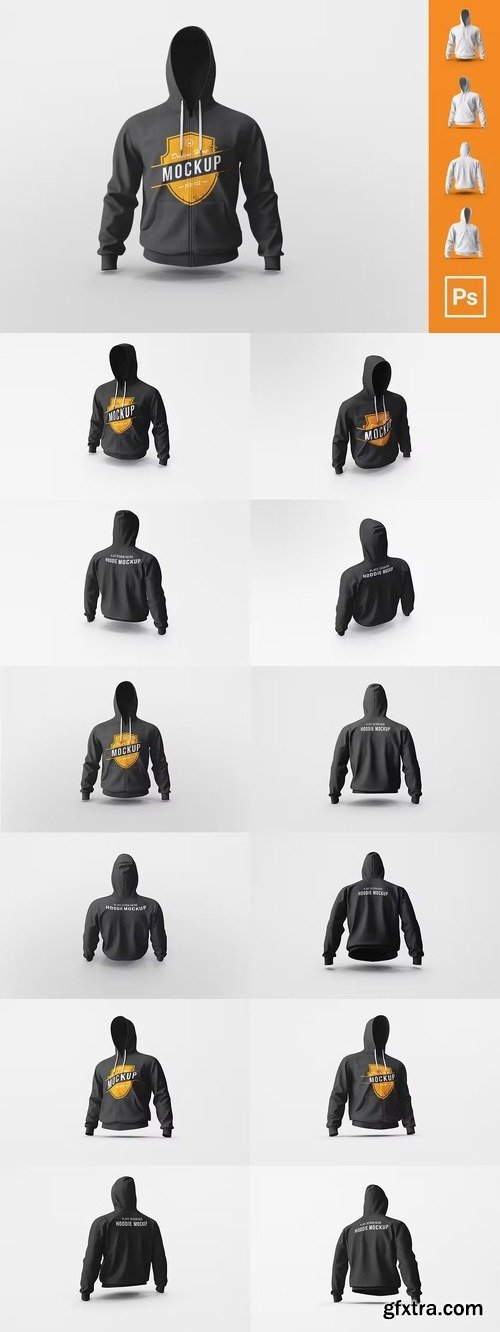 Black Hoodie Mockup