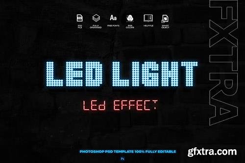 LED text effect