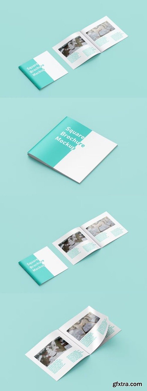 Square Brochure Mockup