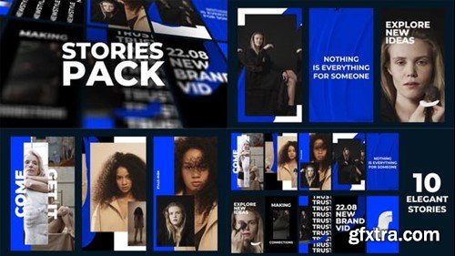 Videohive 10 Elegant Fashion Stories Pack 42672539