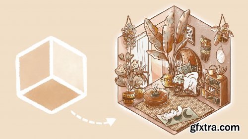 Isometric Illustration in Procreate: Design Your Dream Room