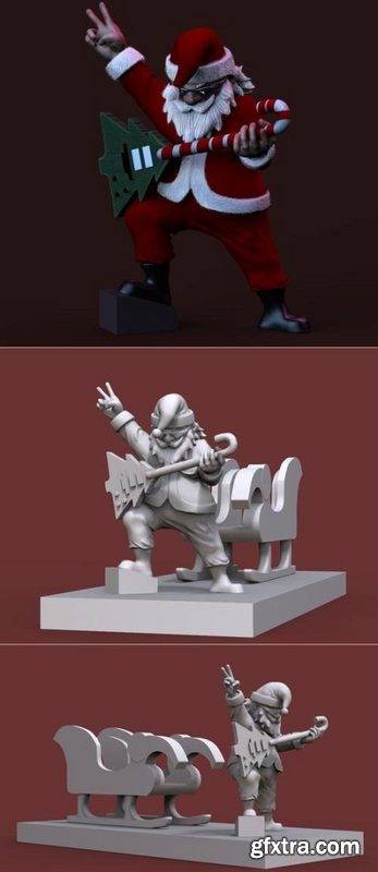 Santa Rockero – 3D Print