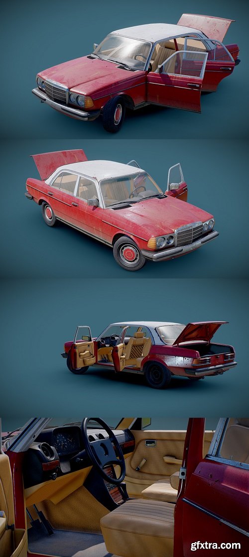 Old Sedan 3d model