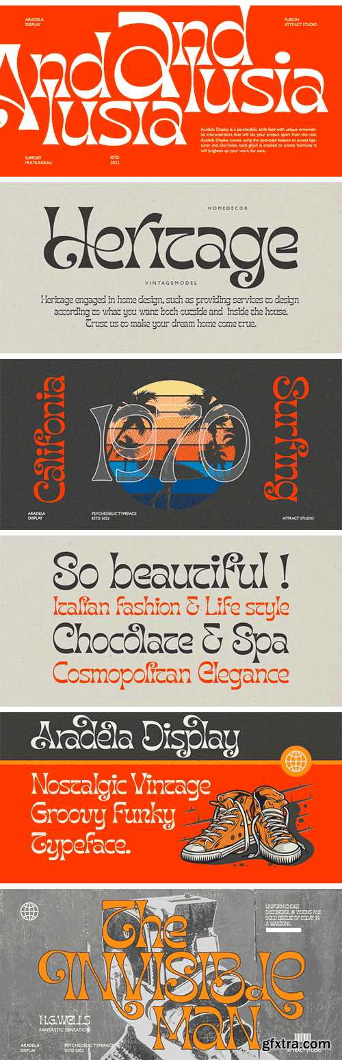 Aradela Display Font