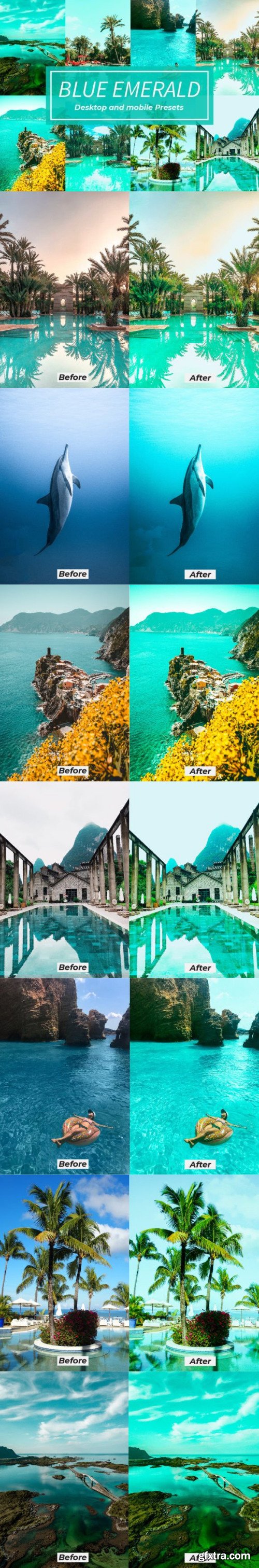 Blue Emerald Lightroom Presets