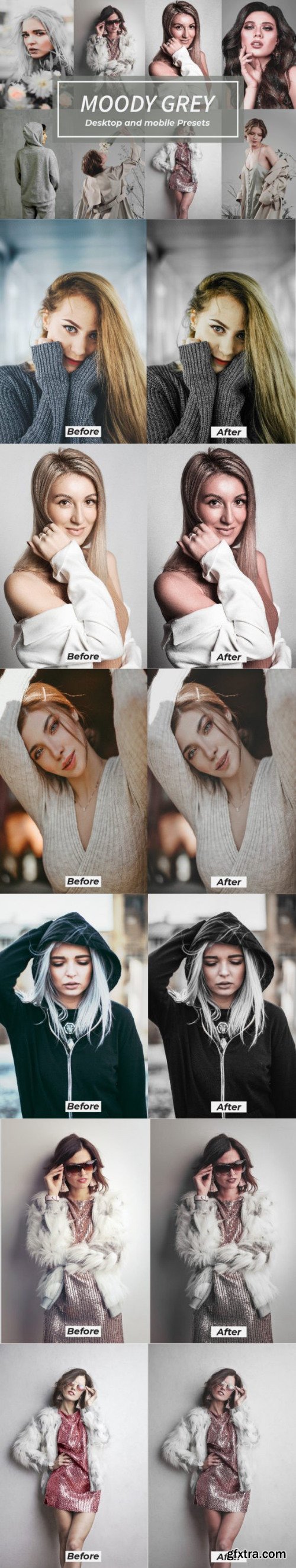 Moody Grey Lightroom Presets