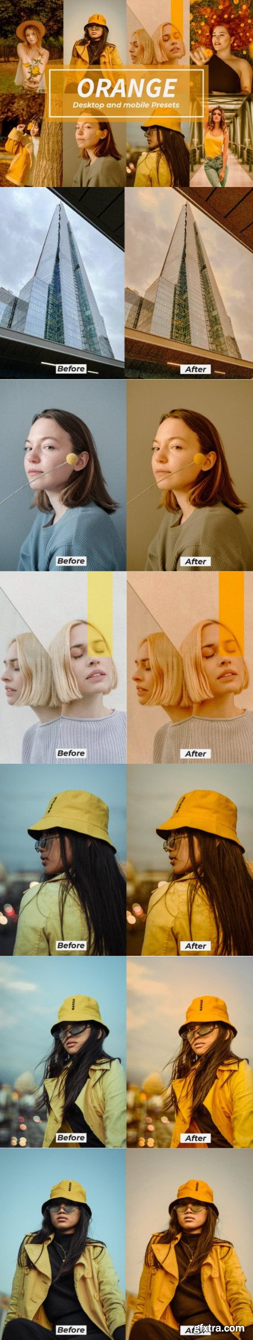 Orange Lightroom Presets