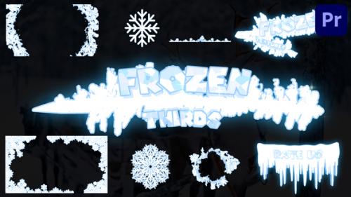 Videohive - Frozen Lower Thirds And Textures | Premiere Pro MOGRT - 42641216 - 42641216