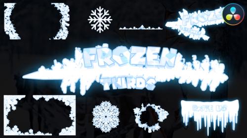 Videohive - Frozen Lower Thirds And Textures | DaVinci Resolve - 42711219 - 42711219