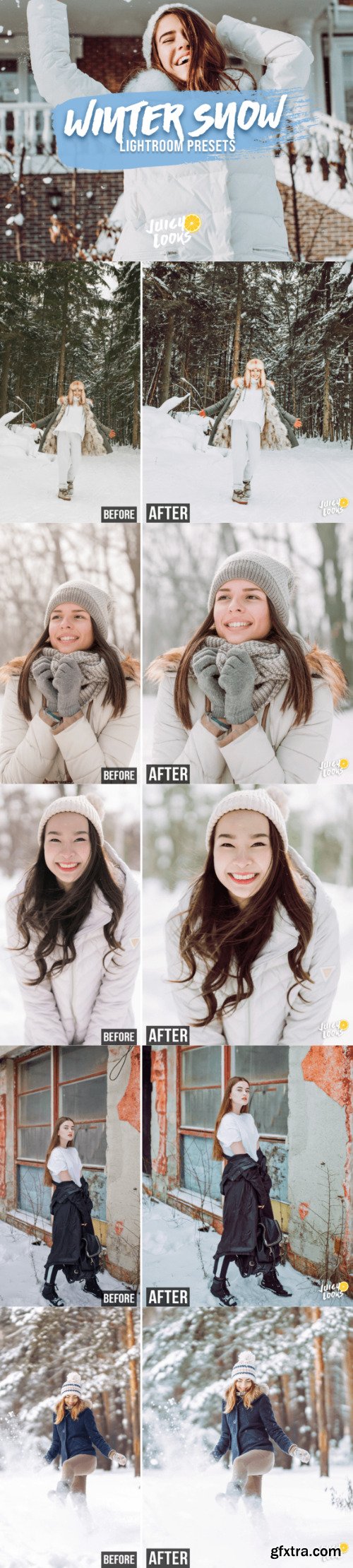 7 Winter Snow Lightroom Preset Bundle