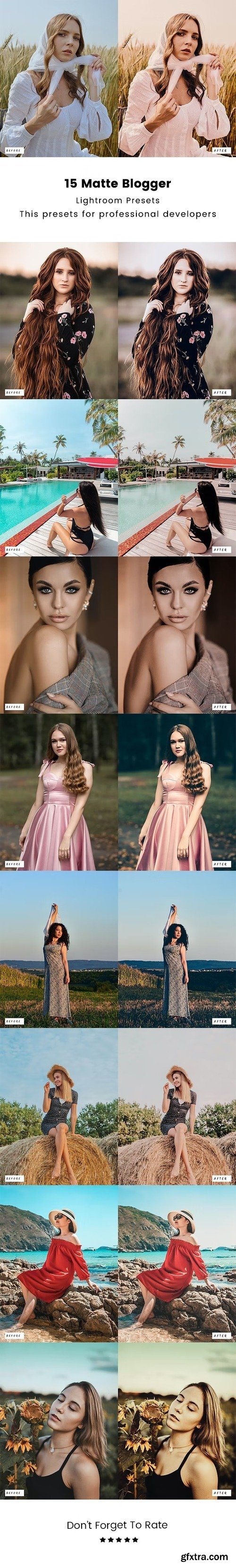 GraphicRiver - 15 Matte Blogger Lightroom Presets 42665732