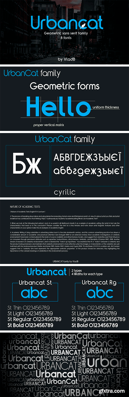 Urbancat Font Family