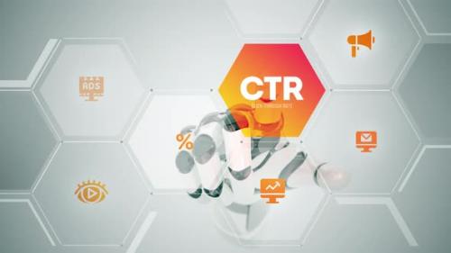 Videohive - CTR Click Through Rate touchscreen animation - 42644016 - 42644016