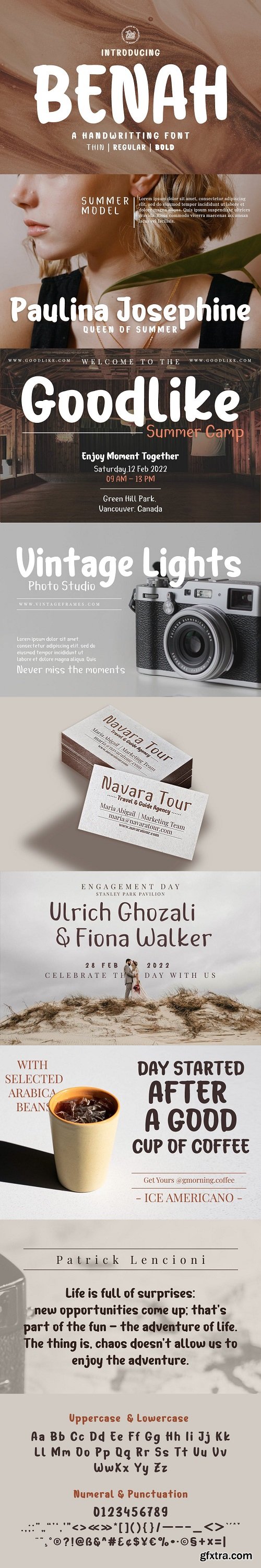 Benah Font Family