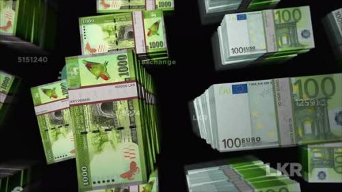 Videohive - Euro and Sri Lanka Rupee money exchange loop - 42644761 - 42644761