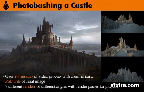 Gumroad – Castle - Photobashing and Matte Painting Techniques with Jose Vega