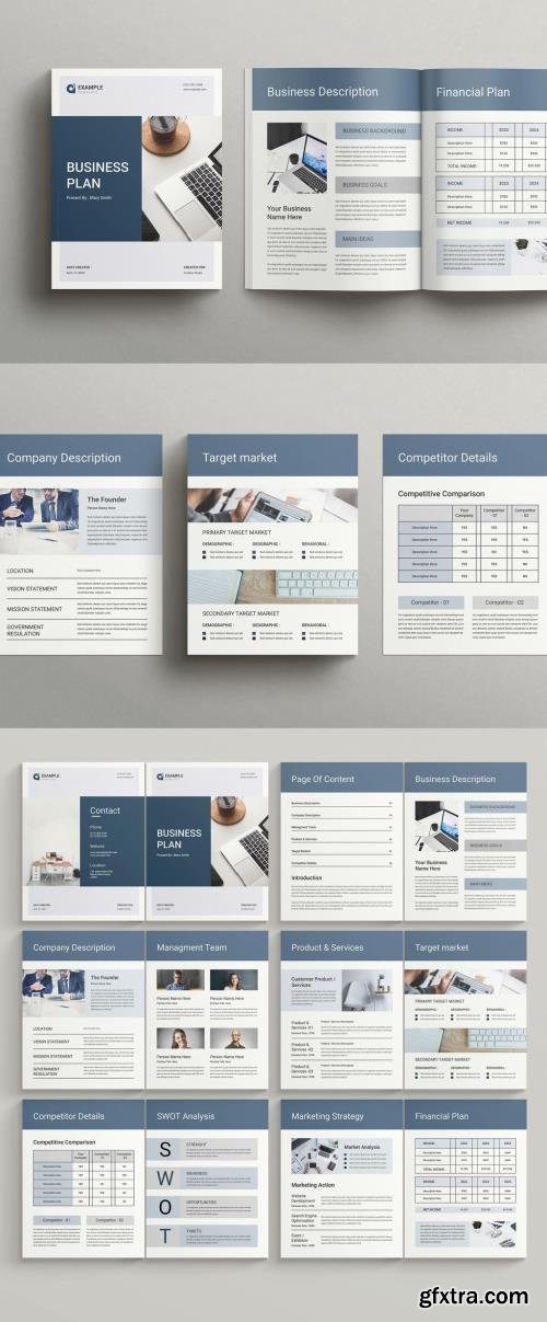 Business Plan Brochure Layout 520683968