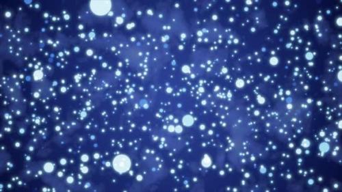 Videohive - Abstract bright glowing festive blue circles with blur effect and energy magical bokeh on a blue - 42660008 - 42660008