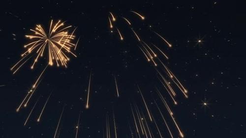 Videohive - New Year Celebration Fireworks Background - 42660046 - 42660046