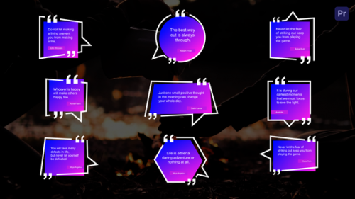 Videohive - Colorful Quotes Titles Premiere Pro - 42727247 - 42727247