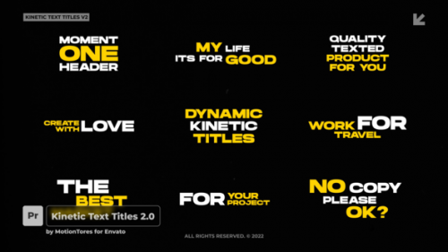 Videohive - Kinetic Text Titles 2.0  Premiere Pro - 42731701 - 42731701