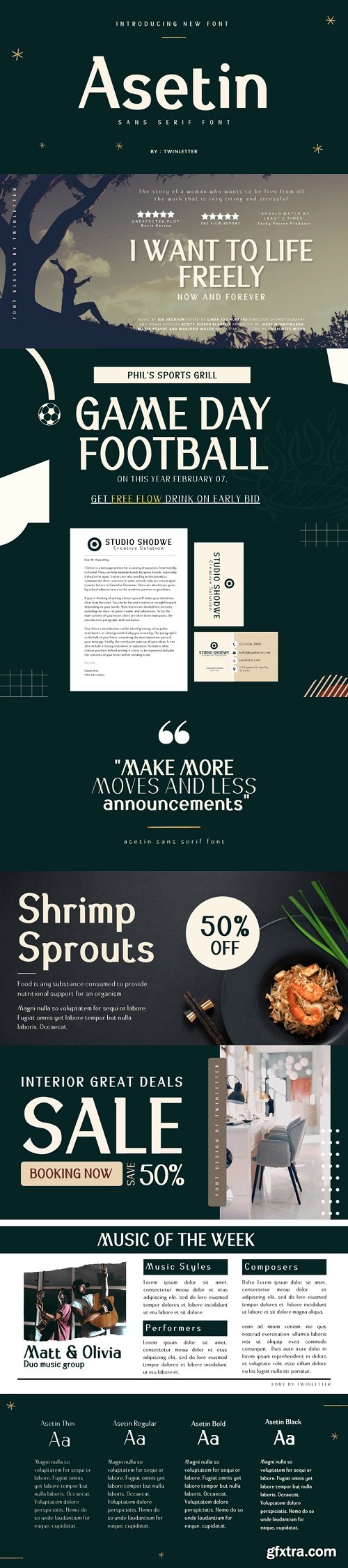 Asetin Font Family