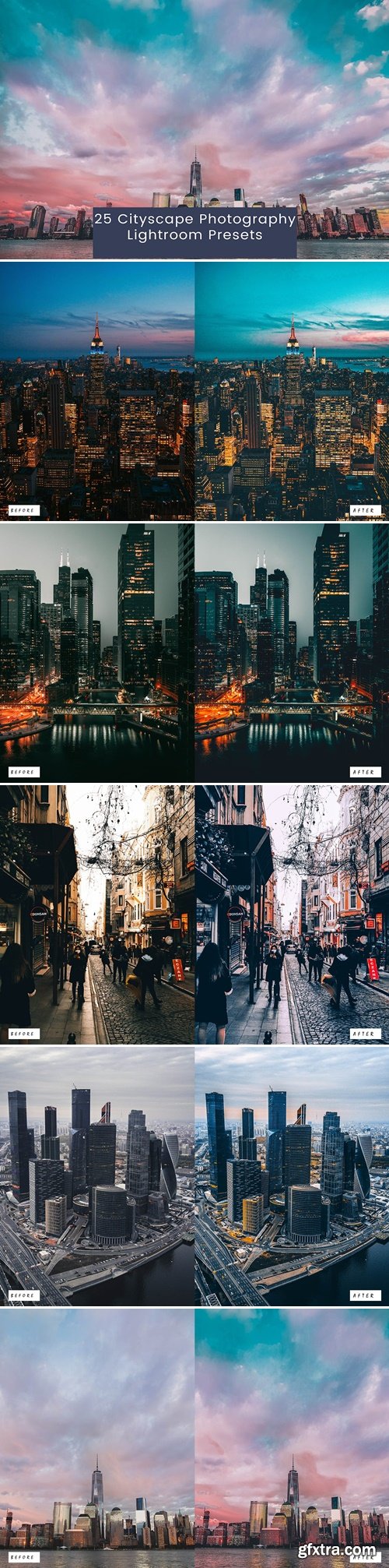 25 Cityscape Photography Lightroom Presets B7RMHLA