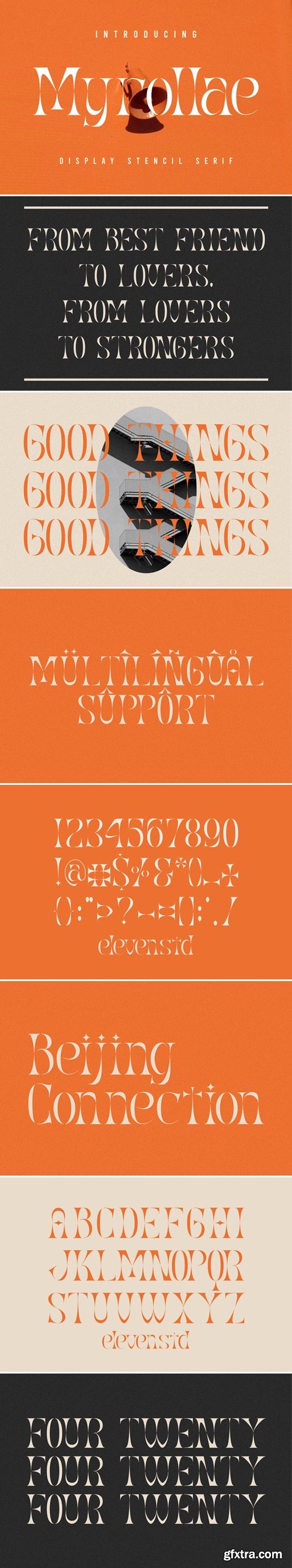 Myrollate Stencil Serif