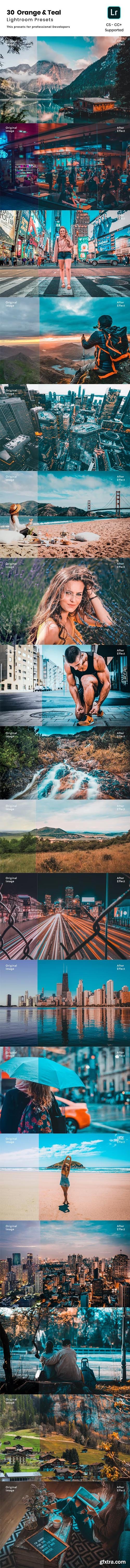 GraphicRiver - 30 Orange & Teal Lightroom Presets 24409023