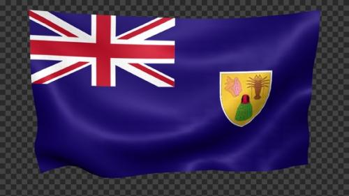 Videohive - Turks And Caicos Islands Flag Waving Looped - 42724709 - 42724709