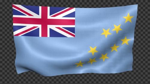 Videohive - Tuvalu Flag Waving Looped - 42724710 - 42724710