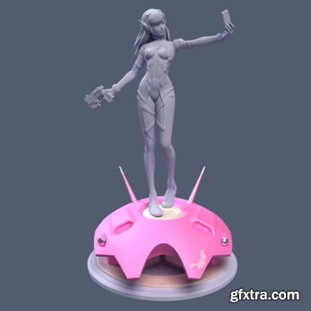 D.VA selfie — Overwatch – 3D Print Model