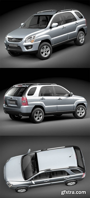 Kia Sportage 2009 3D Model