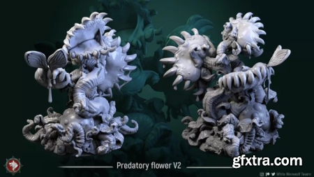 Predatory flower V2 – 3D Print Model