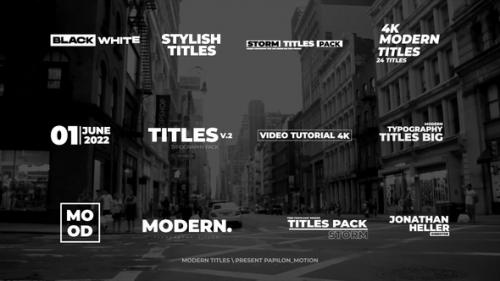 Videohive - Modern Titles | MOGRT - 42759688 - 42759688