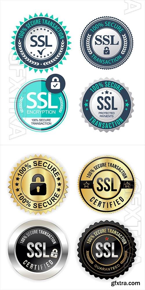 Vector collection of ssl protection secure icon vector illustration vol 2