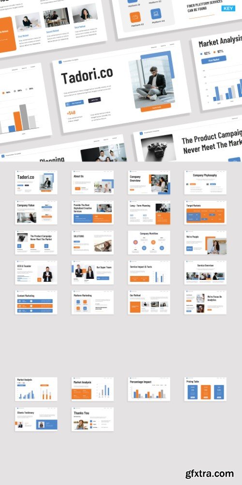 Creative Blue Orange Digital Marketing 023