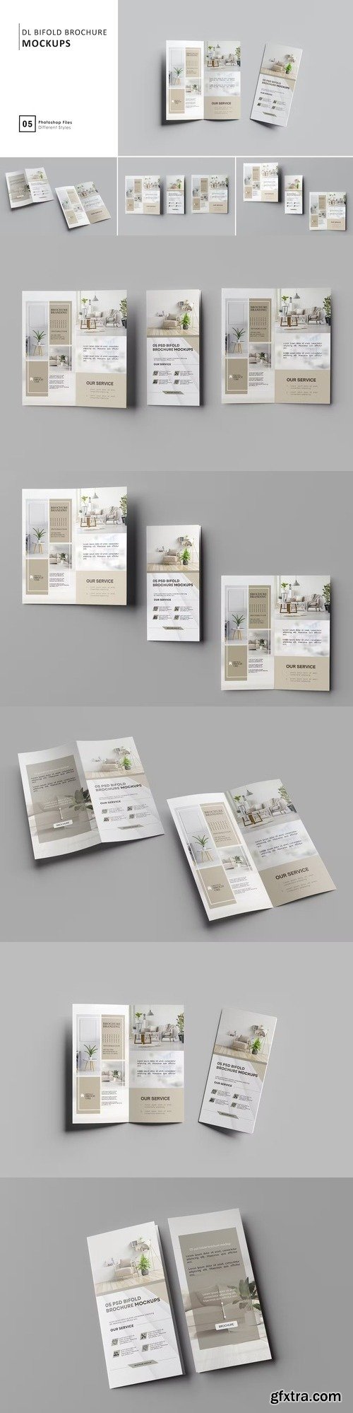 Dl Bi-Fold Brochure Mockup