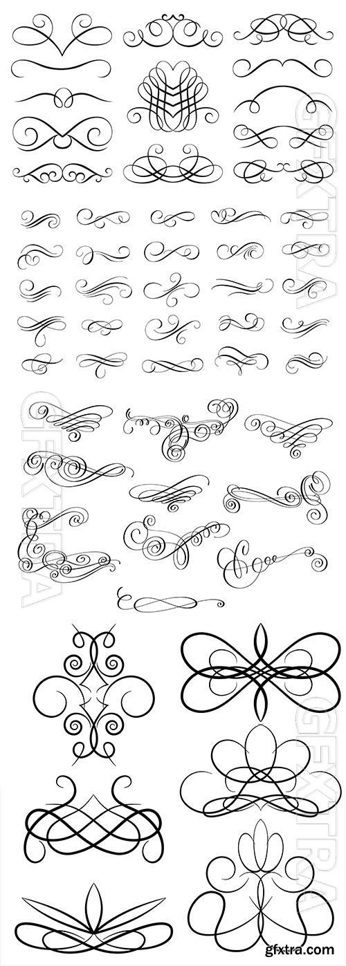 Vector set graphic elements for design vector illustration